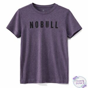 NOBULL | Heather Plum Graphic Performance Tee | Size Youth M